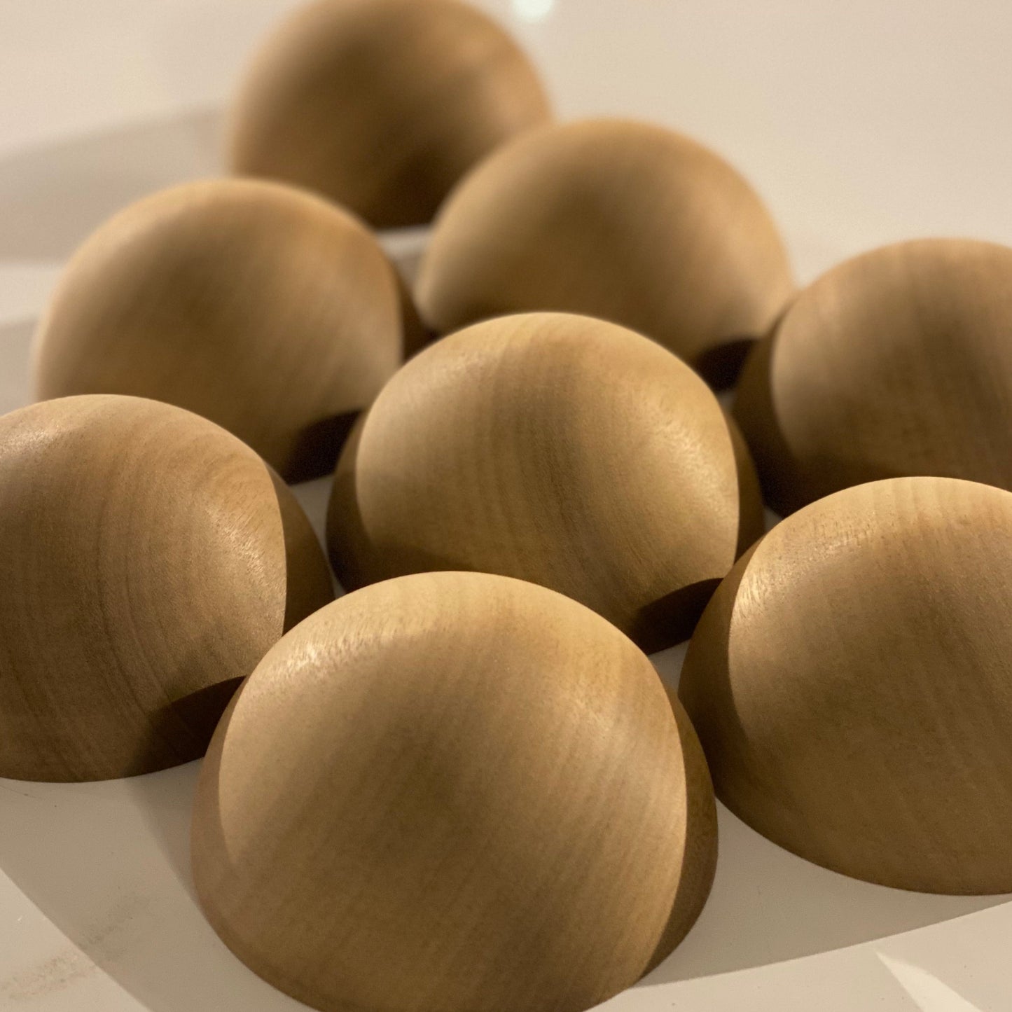 13.39" / 34cm Bespoke Wooden Hemisphere, natural finish, Oak, Walnut, Pine