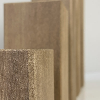 8 x 6 x 6 cm rectangular Wooden Cube, close-up | Farwinger