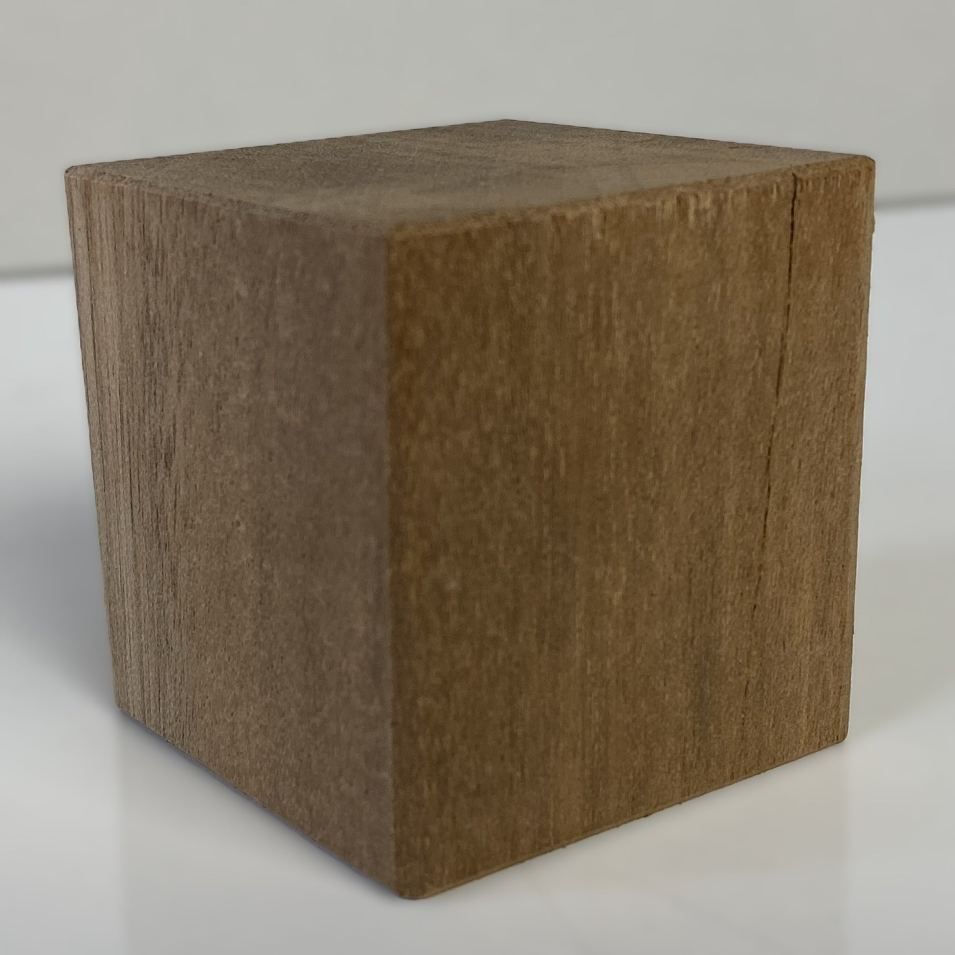 35 cm square Wooden Cube, side view | Farwinger