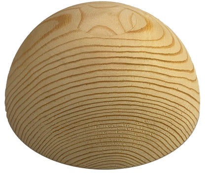 10.63" / 27cm Bespoke Wooden Hemisphere, natural finish, Oak, Walnut, Pine
