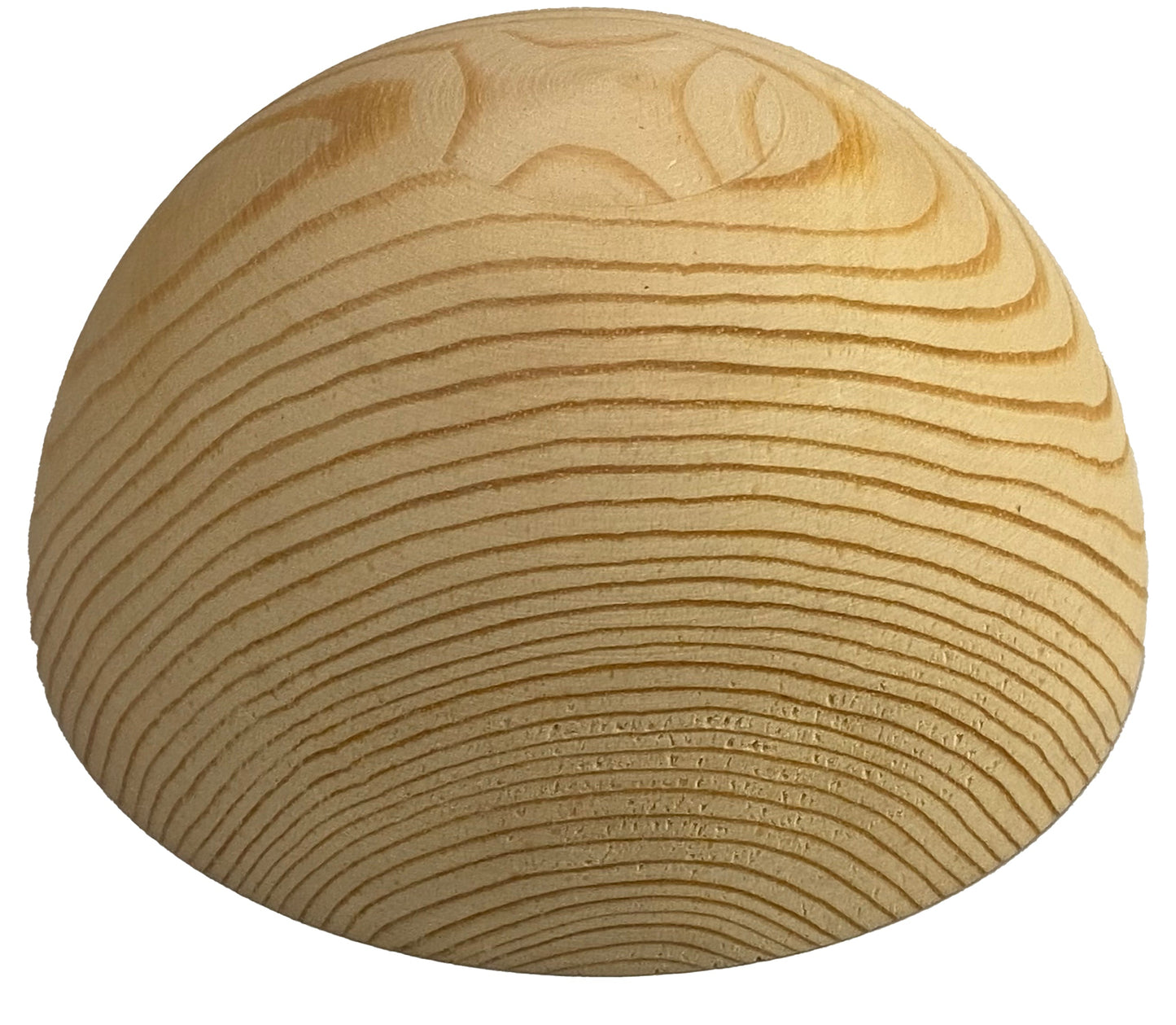 7.09" / 18cm Bespoke Wooden Hemisphere, natural finish, Oak, Walnut, Pine