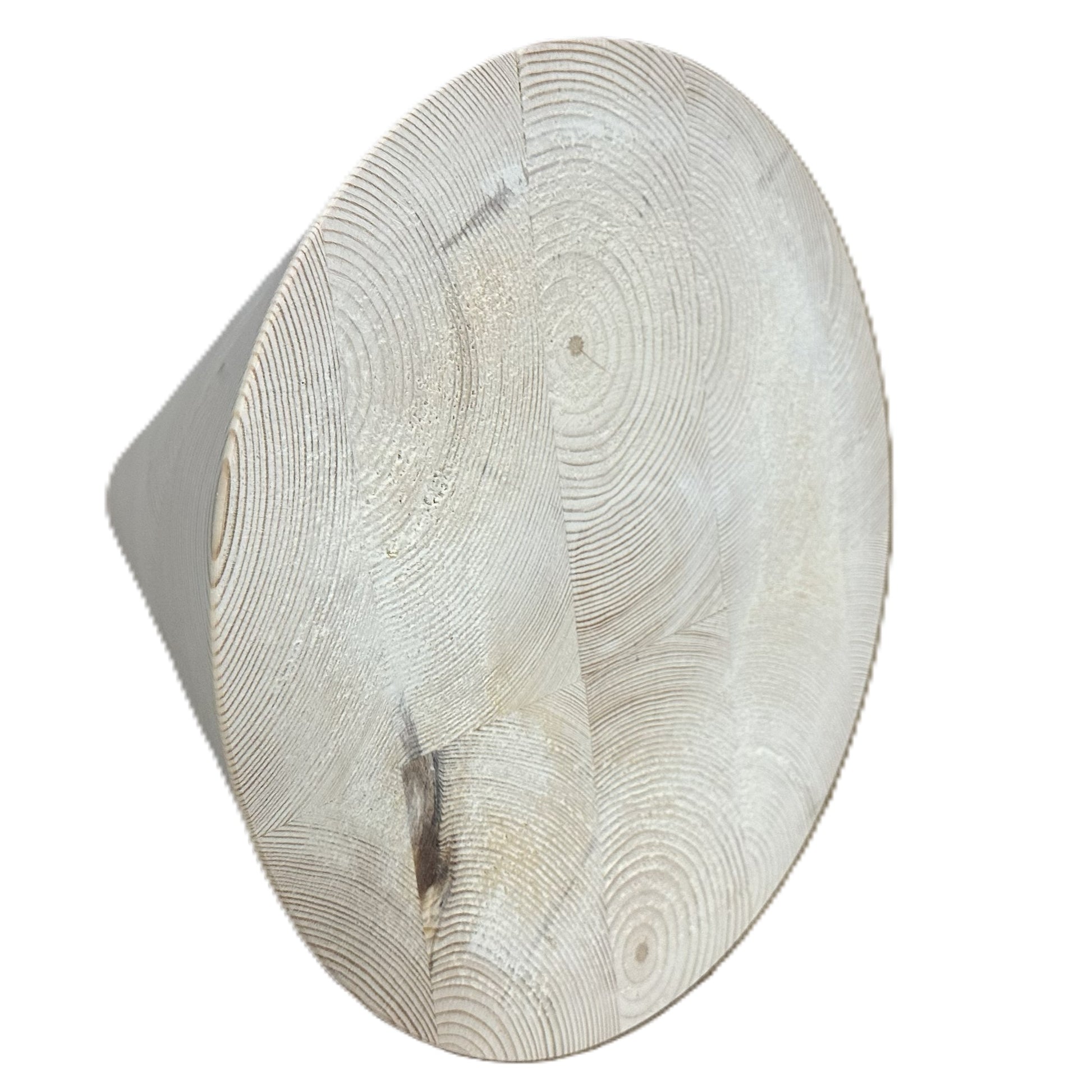 Large wooden cone, natural finish, hand-turned UK decorative interior prop — view 5