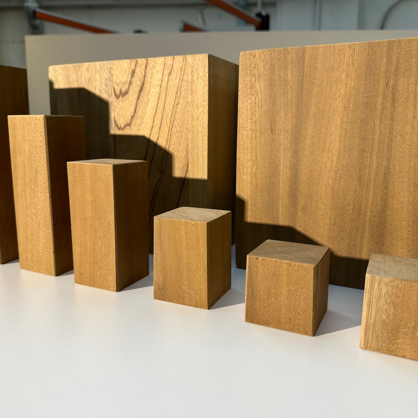 21 cm square Wooden Cube, side view | Farwinger