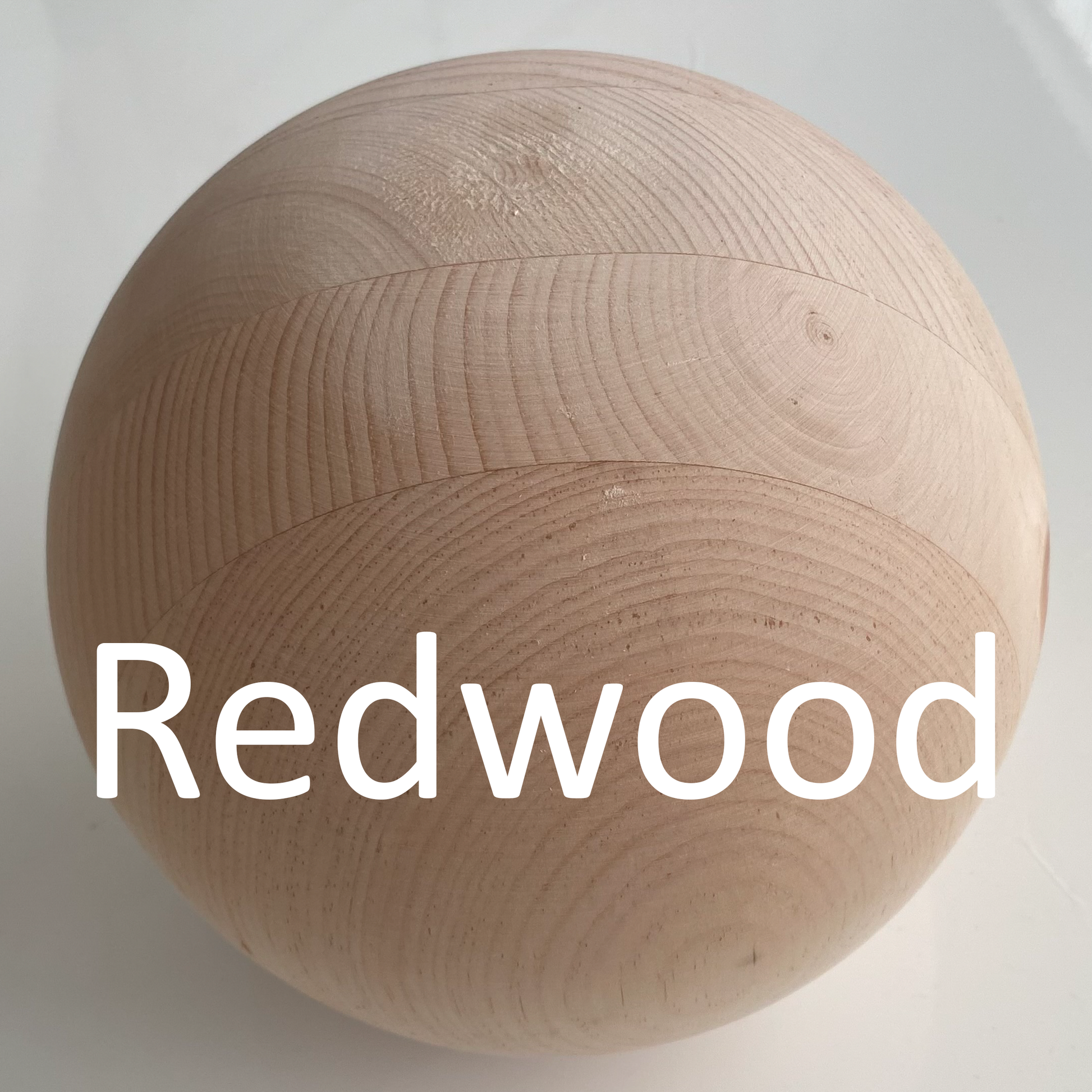 23cm diameter Bespoke Wooden Ball, Oak, Walnut, Pine, close-up | Farwinger