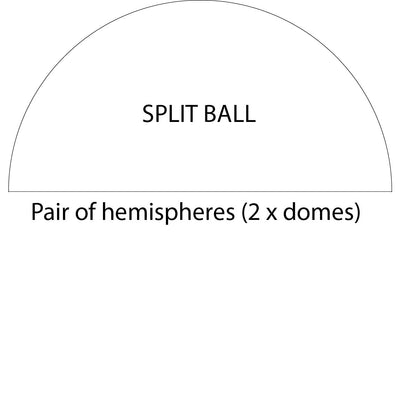 10.24" / 26cm diameter Bespoke Wooden Ball, natural finish, Oak, Walnut, Pine