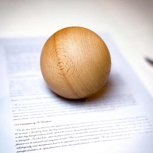 Paperweight hardwood sphere / ball