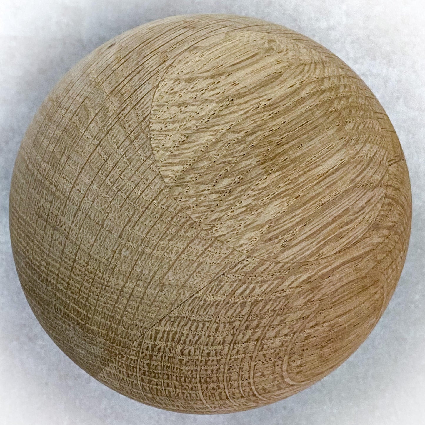 Bespoke Oak Wooden Ball 10cm to 34cm / 3” to 14” diameter, natural finish, large, hardwood