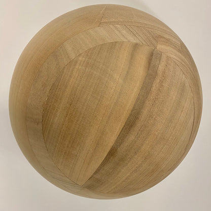 Bespoke Walnut Wooden Ball 10cm to 45cm / 3” to 17” diameter, natural finish, large, hardwood