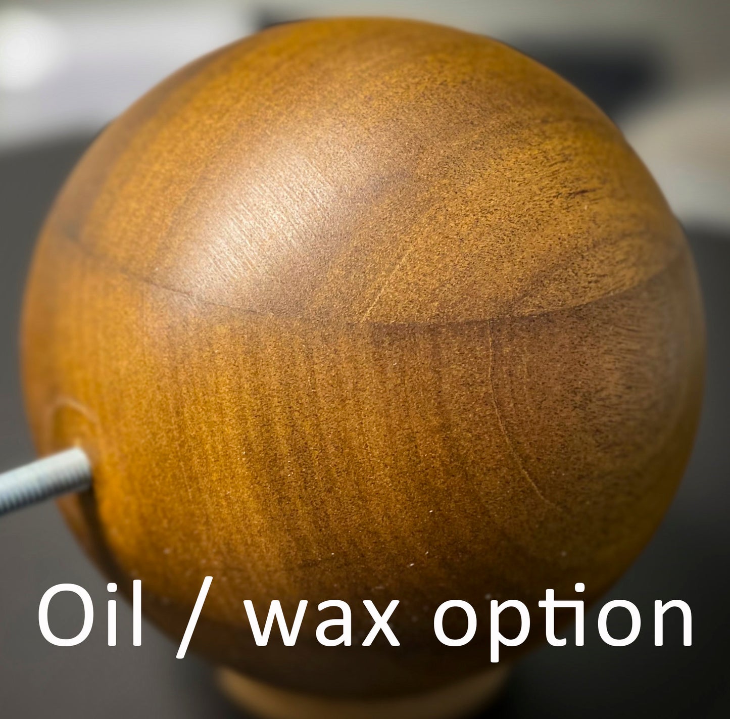 Bespoke Walnut Wooden Ball 10cm to 45cm / 3” to 17” diameter, natural finish, large, hardwood