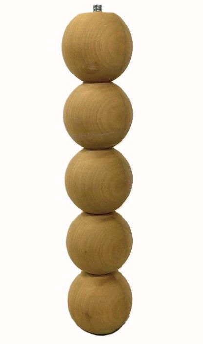 3 ball stack furniture leg 21cm diameter x 630cm height