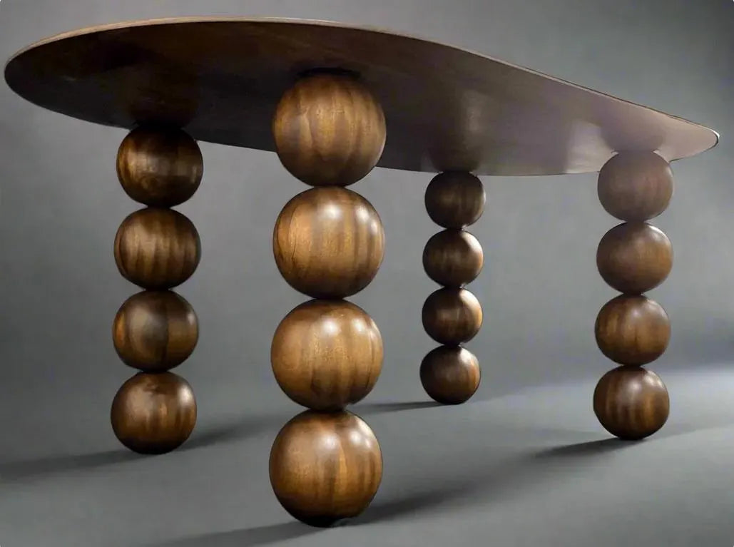 10.24" / 26cm diameter Bespoke Wooden Ball, natural finish, Oak, Walnut, Pine