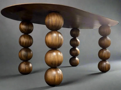 10.24" / 26cm diameter Bespoke Wooden Ball, natural finish, Oak, Walnut, Pine