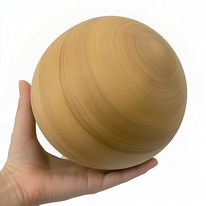 7.48 inch / 19cm diameter Bespoke Wooden Ball, natural finish, Oak, Walnut, Pine