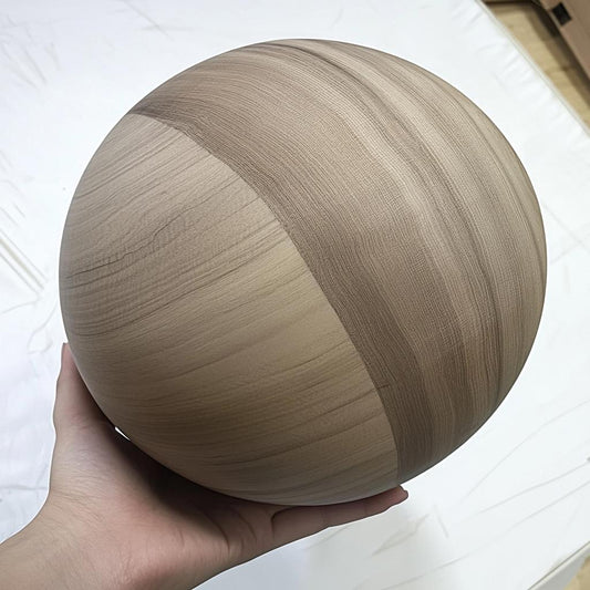 10.62 inch / 27cm diameter Bespoke Wooden Ball, natural finish, Oak, Walnut, Pine