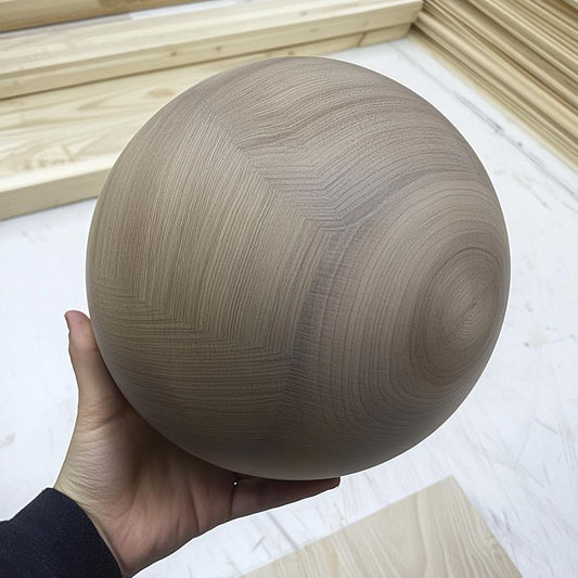11 inch / 28cm diameter Bespoke Wooden Ball, natural finish, Oak, Walnut, Pine