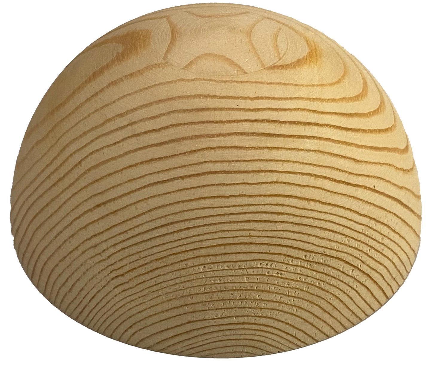 Wooden Dome, 10cm to 34cm diameter crafts half-ball hemisphere, natural, Redwood