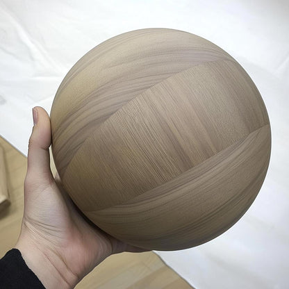 7.1 inch / 18cm diameter Bespoke Wooden Ball, natural finish, Oak, Walnut, Pine