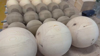 3 ball stack furniture leg 21cm diameter x 630cm height